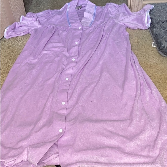 button up night gown